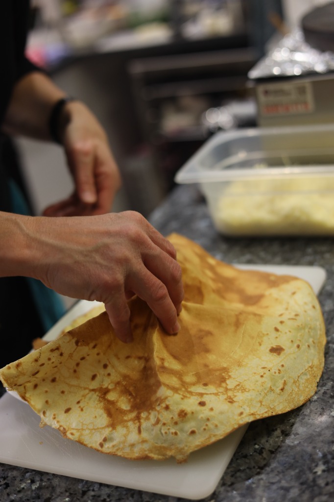 Préparation artisanale des crêpes